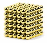 Неокуб золотой 216 шариков диаметр сфер 5 мм